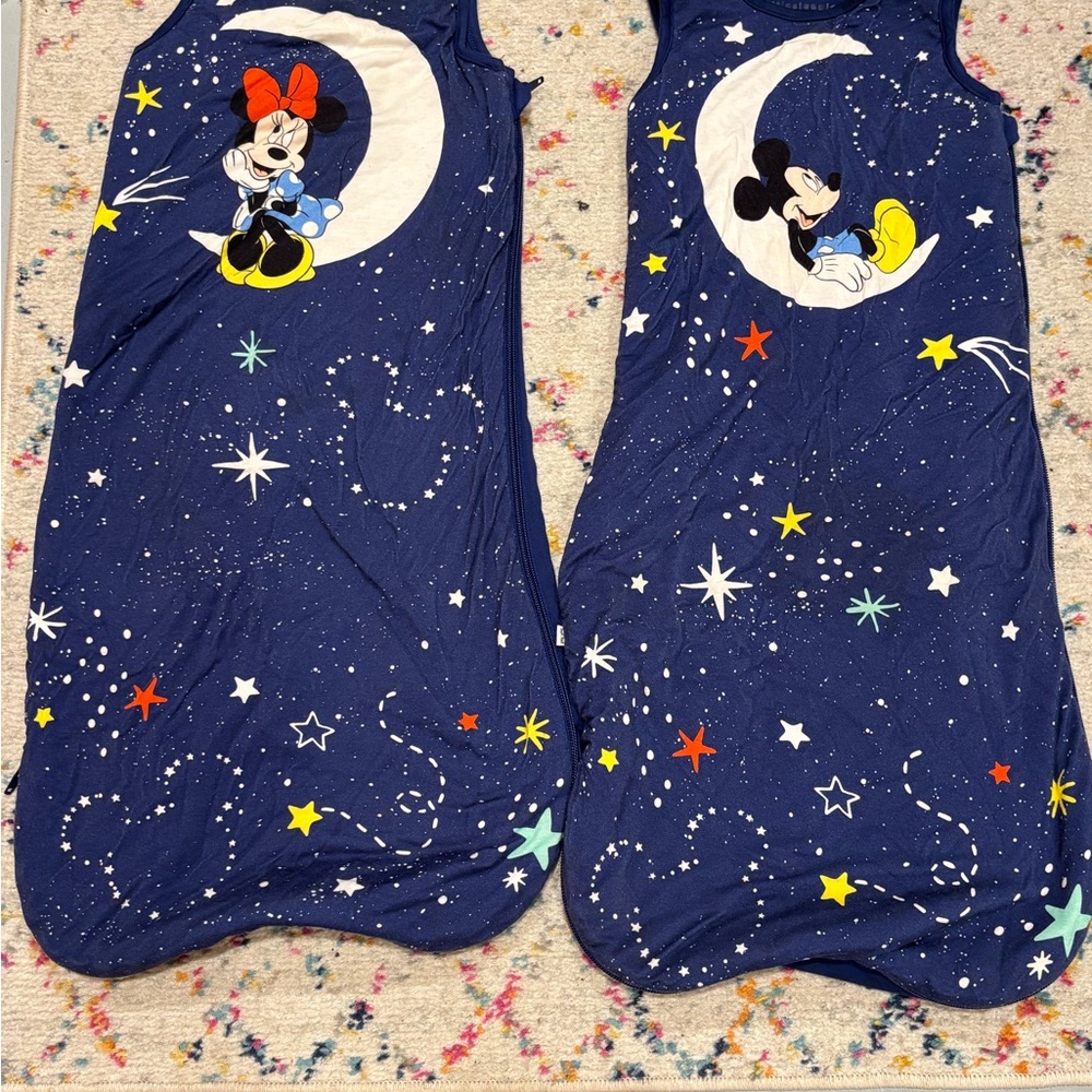 Disney Blue Nightgowns with Mickey and Minnie